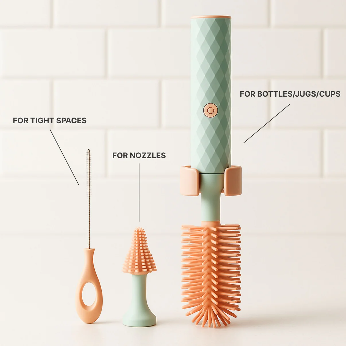 Bubblio™ Electric Bottle Brush Set